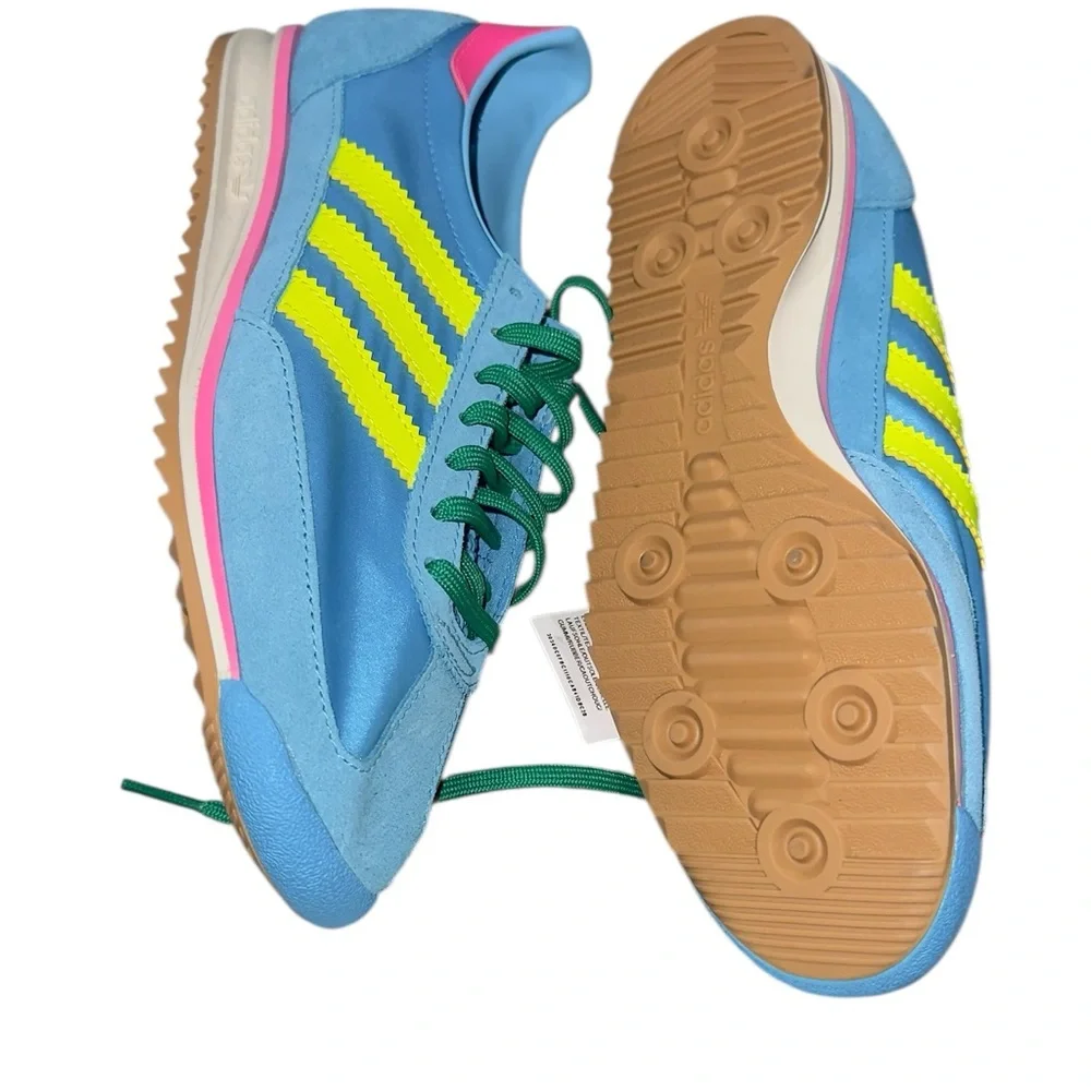 NEW ADIDAS SL 72 Sneaker Color: Sky Rush/Yellow/Pink